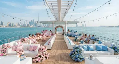 Pink vs Blue Yacht Decoration Themes