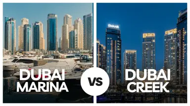 Dubai Creek vs Dubai Marina yacht rental